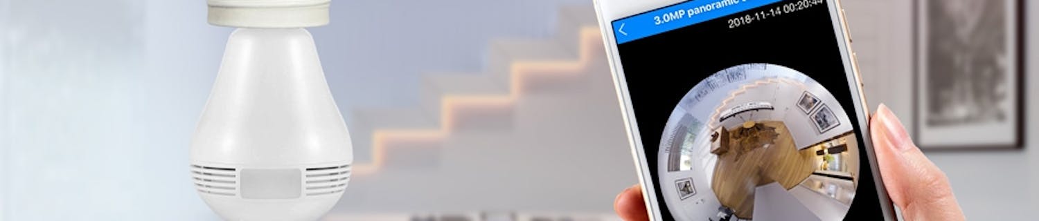 Valvo kotiasi lampun avulla Piilokamera